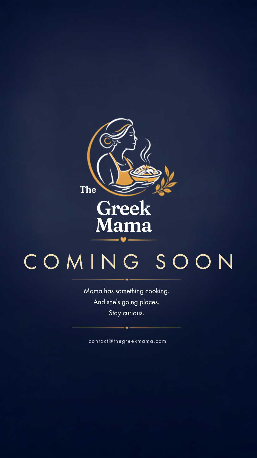 The Greek Mama — Coming Soon